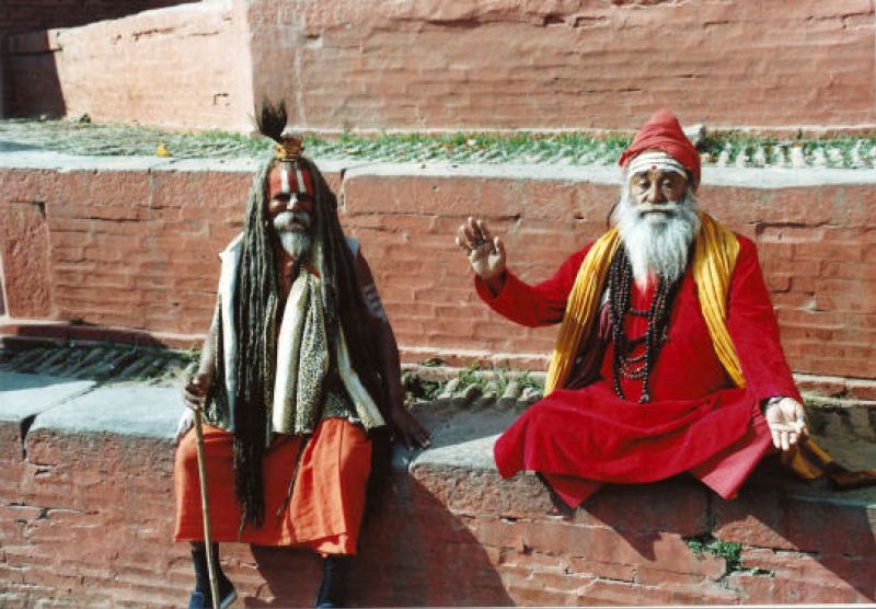 Heilige Männer in Kathmandu